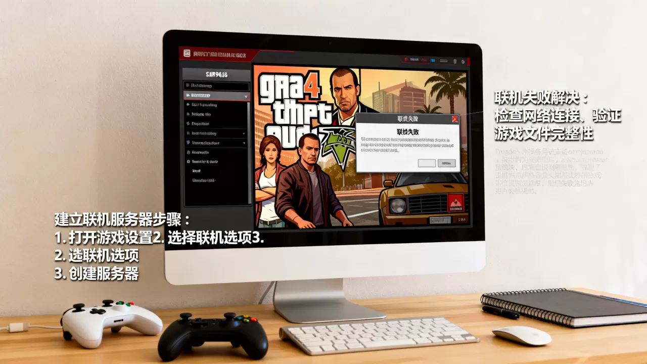 GTA4自由之城怎么建立联机服务器?,联机失败怎么办 GTA4自由之城怎么建立联机服务器?,联机失败怎么办