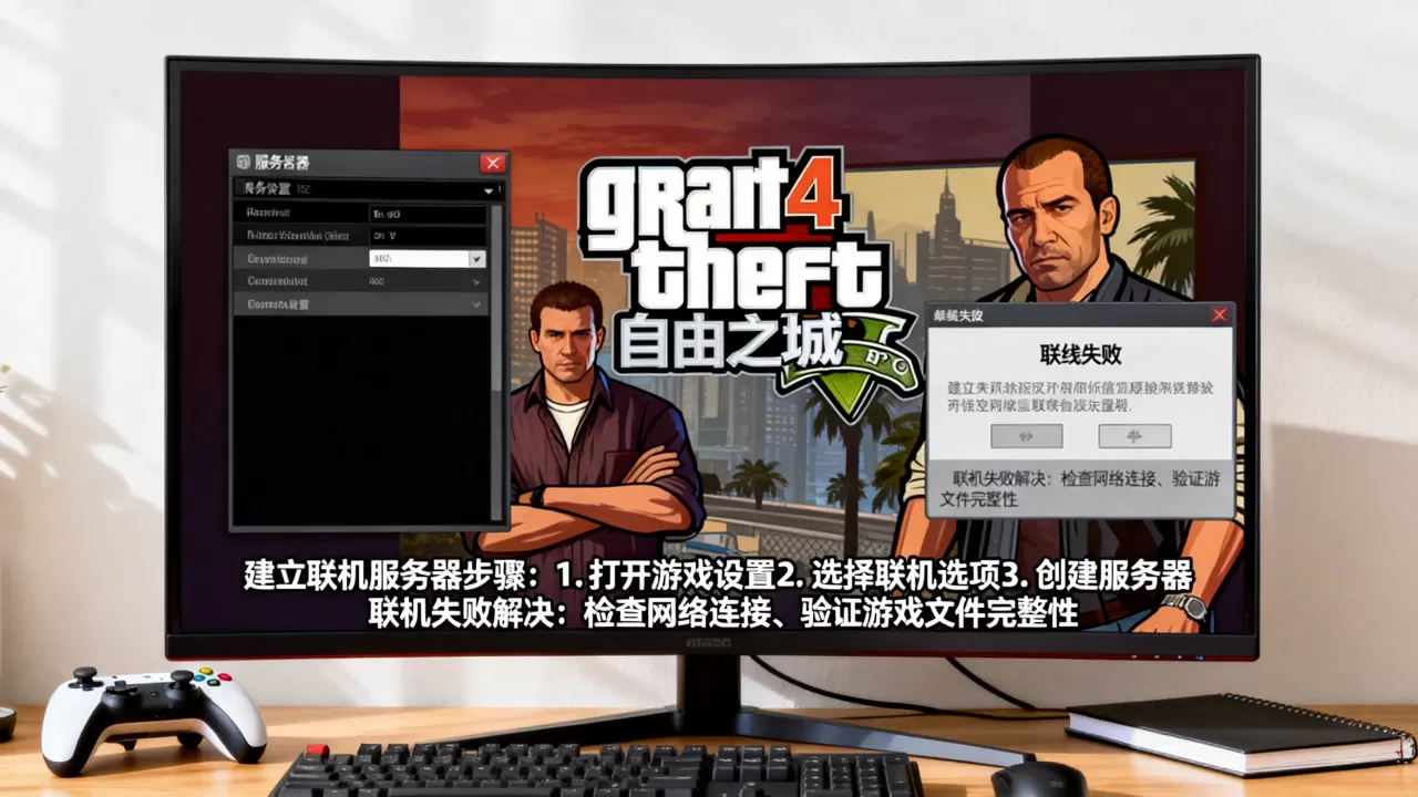 GTA4自由之城怎么建立联机服务器?,联机失败怎么办 GTA4自由之城怎么建立联机服务器?,联机失败怎么办