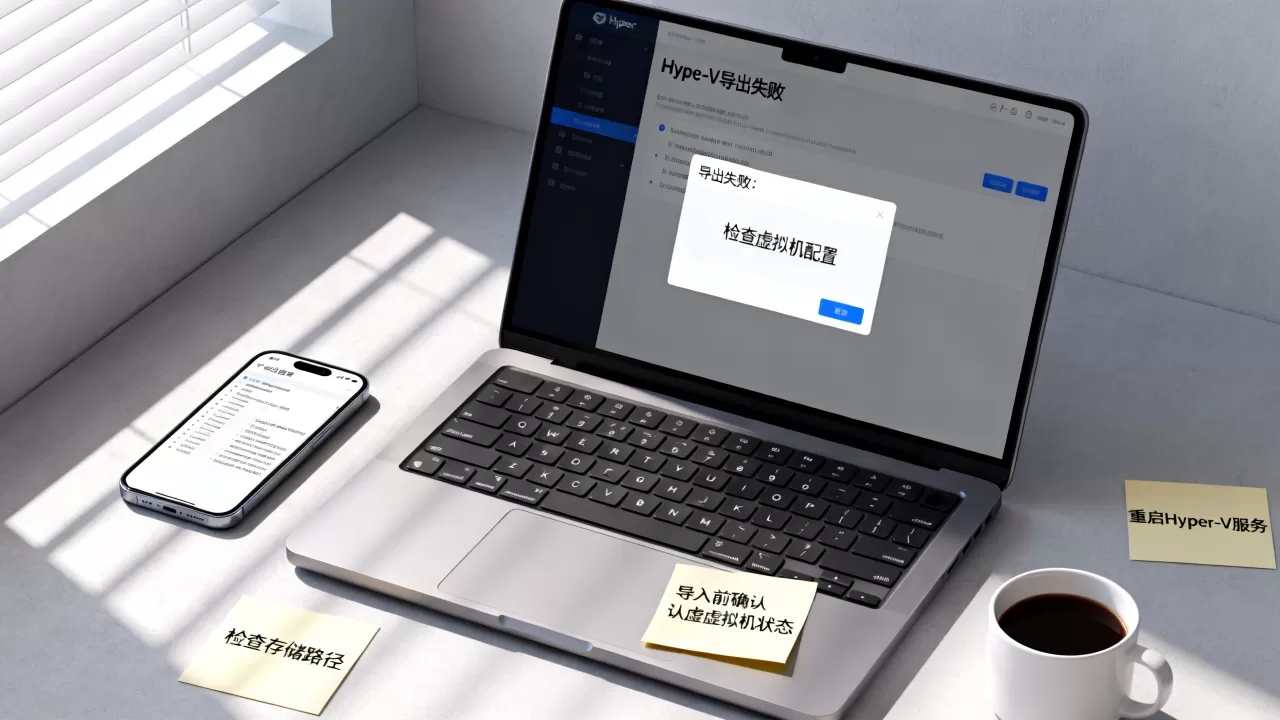 Hyper-V导出失败怎么办,虚拟机导出后无法导入怎么解决 Hyper-V导出失败怎么办,虚拟机导出后无法导入怎么解决