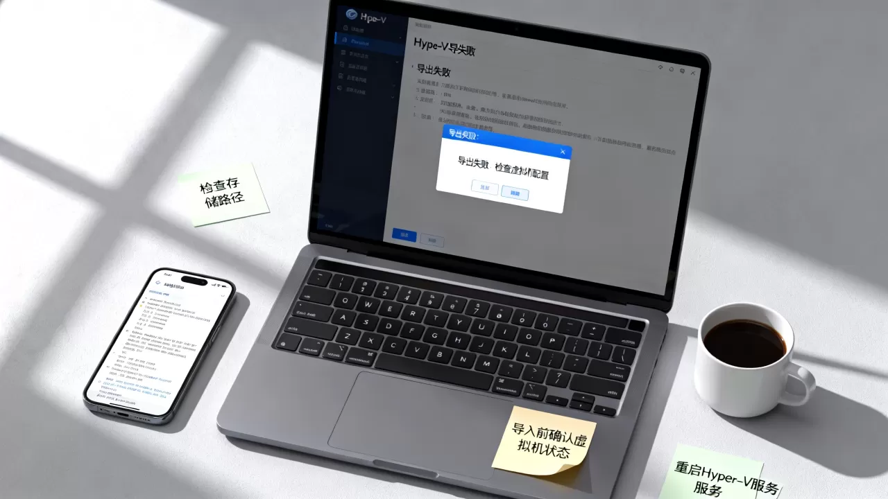 Hyper-V导出失败怎么办,虚拟机导出后无法导入怎么解决 Hyper-V导出失败怎么办,虚拟机导出后无法导入怎么解决