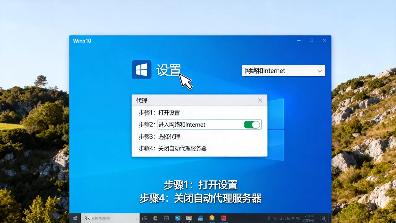 win10怎么把自动代理服务器关闭,在哪里设置 win10怎么把自动代理服务器关闭,在哪里设置