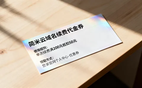 简米云域名续费代金券怎么用？能抵扣多少费用怎么领取？