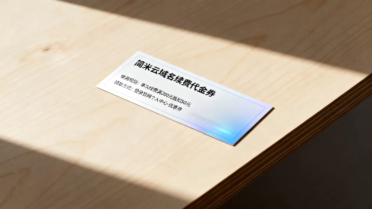 简米云域名续费代金券怎么用?能抵扣多少费用怎么领取? 简米云域名续费代金券怎么用?能抵扣多少费用怎么领取?
