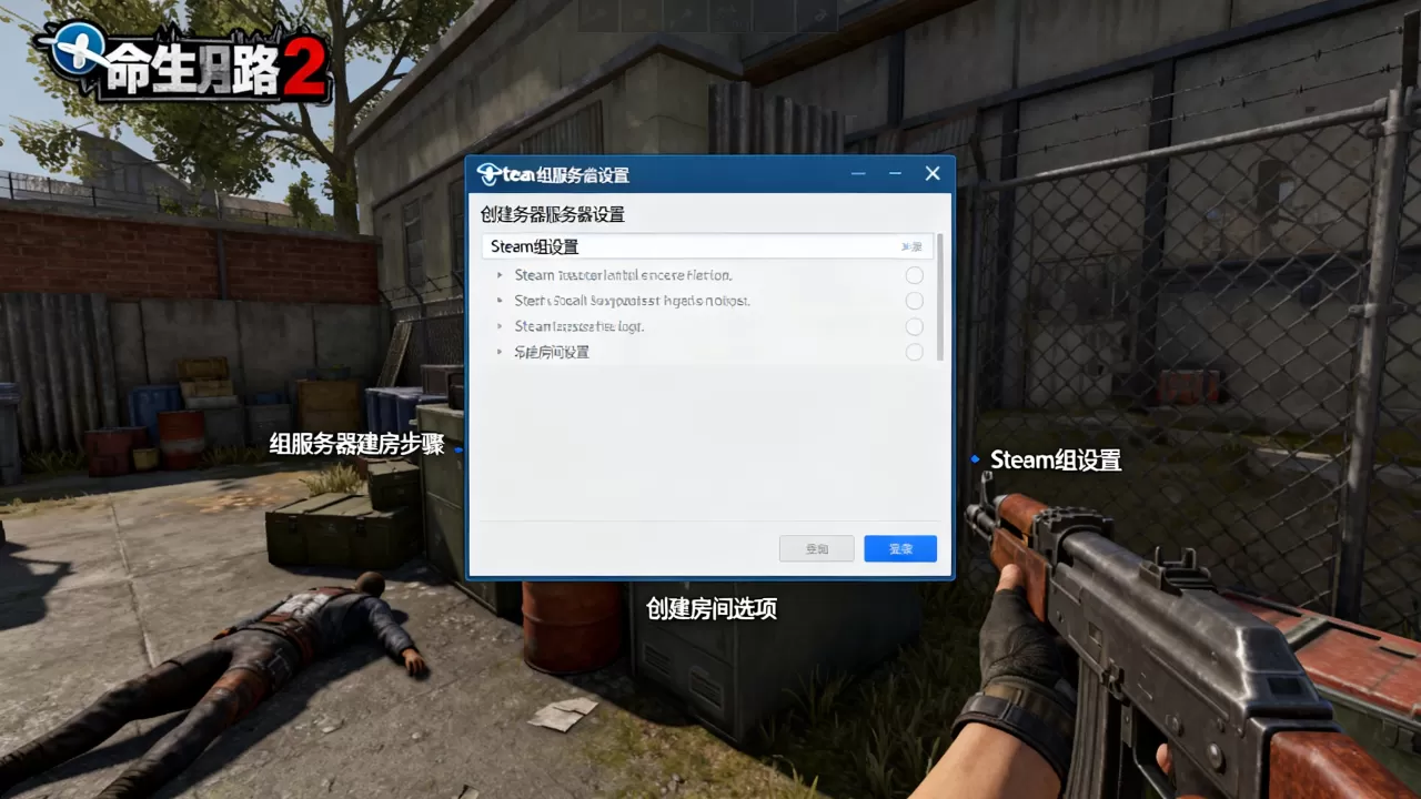 求生之路2怎么在steam组服务器建房?,组服务器创建房间方法 求生之路2怎么在steam组服务器建房?,组服务器创建房间方法