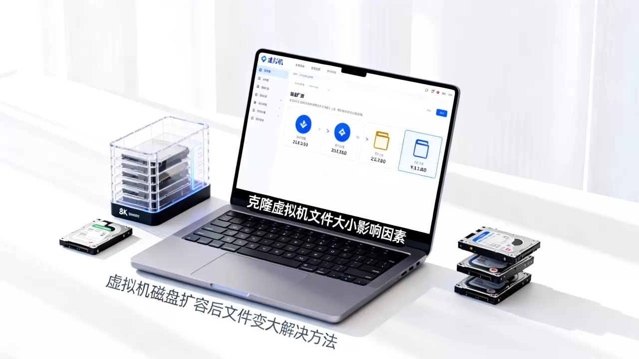 克隆虚拟机文件大小受哪些因素影响？虚拟机磁盘扩容后文件变大怎么办？