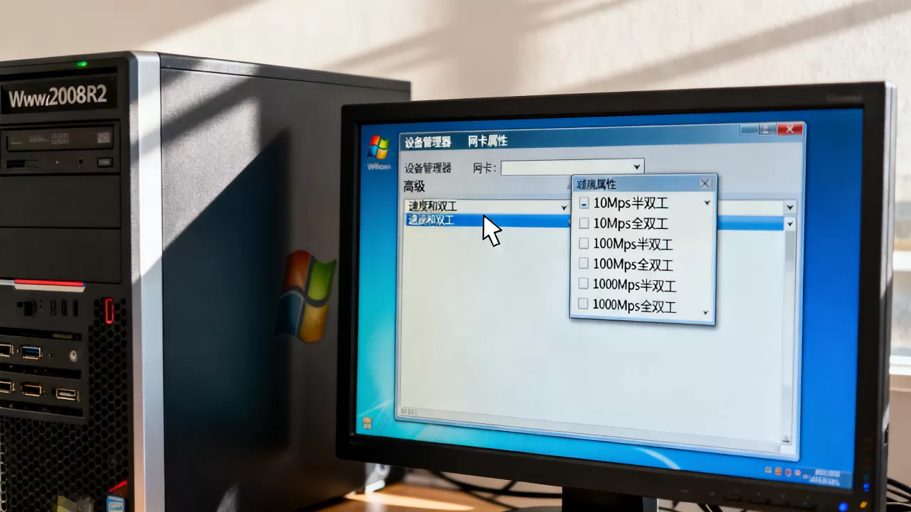 win2008r2服务器网卡速率怎么改,网卡速率怎么设置 win2008r2服务器网卡速率怎么改,网卡速率怎么设置