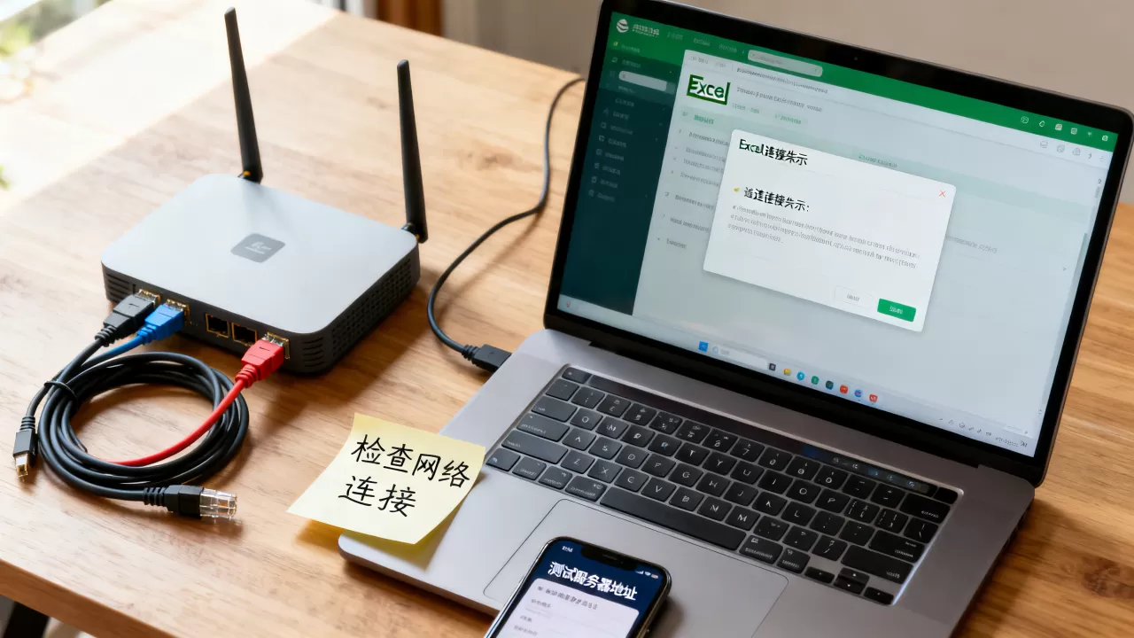 Excel服务器连接失败怎么办,网络故障排查方法有哪些? Excel服务器连接失败怎么办,网络故障排查方法有哪些?
