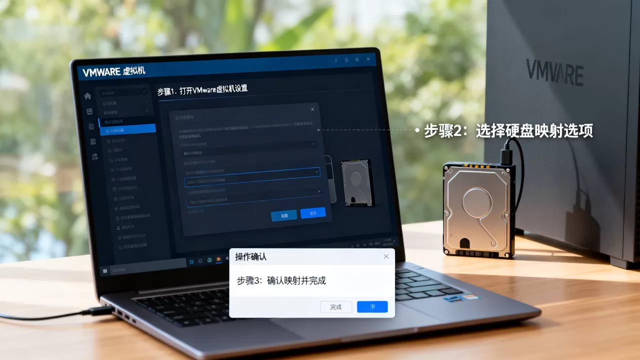 虚拟机如何映射硬盘?VMware虚拟机硬盘映射步骤是什么? 虚拟机如何映射硬盘?VMware虚拟机硬盘映射步骤是什么?