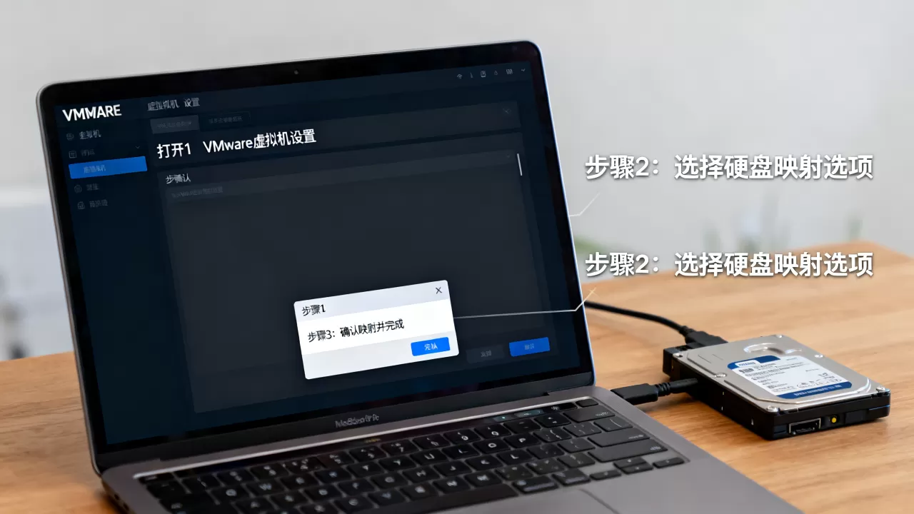 虚拟机如何映射硬盘?VMware虚拟机硬盘映射步骤是什么? 虚拟机如何映射硬盘?VMware虚拟机硬盘映射步骤是什么?
