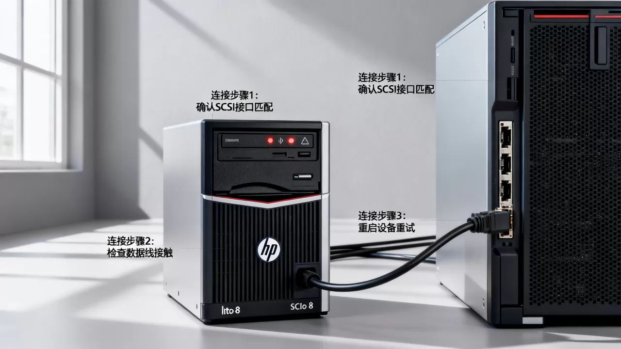 惠普lto-8磁带机怎么接服务器?,连接不上怎么办? 惠普lto-8磁带机怎么接服务器?,连接不上怎么办?