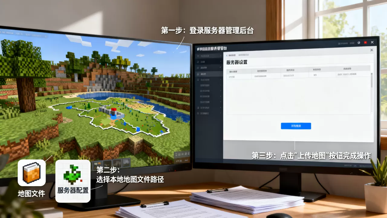 我的世界怎么把原有地图存进服务器,怎么操作? 我的世界怎么把原有地图存进服务器,怎么操作?