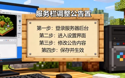 我的世界服务器公告栏内容怎么调整，设置步骤详解