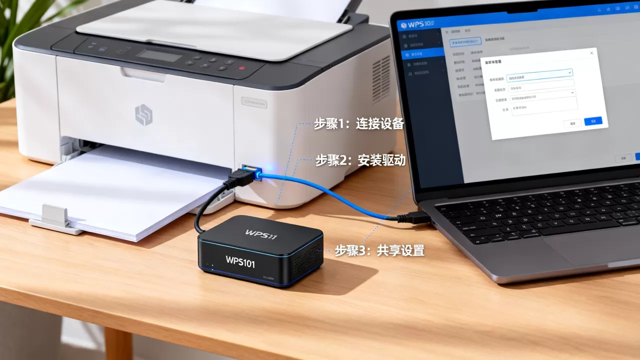 WPS101打印服务器怎么弄?,打印机共享设置步骤详解 WPS101打印服务器怎么弄?,打印机共享设置步骤详解