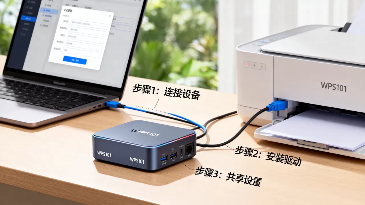 WPS101打印服务器怎么弄?,打印机共享设置步骤详解 WPS101打印服务器怎么弄?,打印机共享设置步骤详解