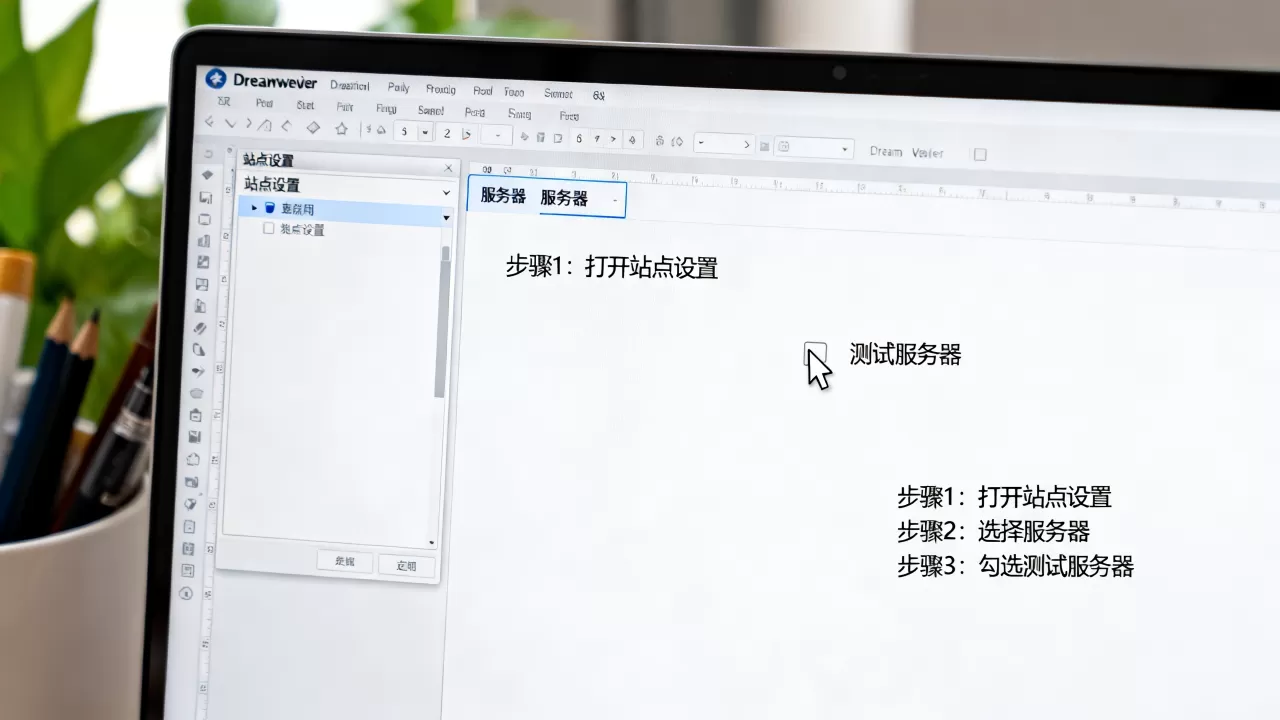 dw中怎么勾选测试服务器一栏?,dreamweaver测试服务器设置步骤 dw中怎么勾选测试服务器一栏?,dreamweaver测试服务器设置步骤