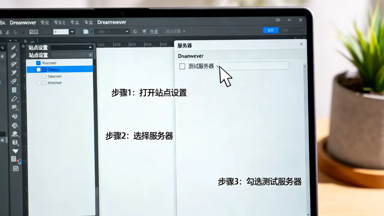 dw中怎么勾选测试服务器一栏?,dreamweaver测试服务器设置步骤 dw中怎么勾选测试服务器一栏?,dreamweaver测试服务器设置步骤