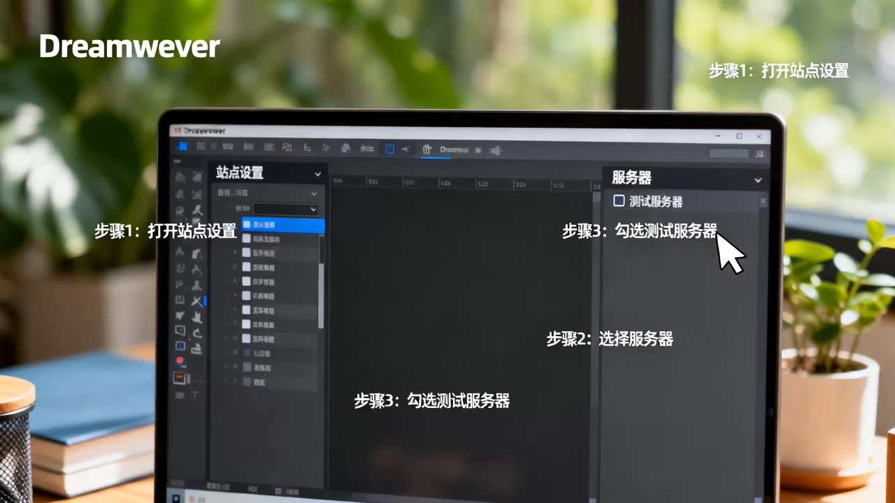 dw中怎么勾选测试服务器一栏?,dreamweaver测试服务器设置步骤 dw中怎么勾选测试服务器一栏?,dreamweaver测试服务器设置步骤
