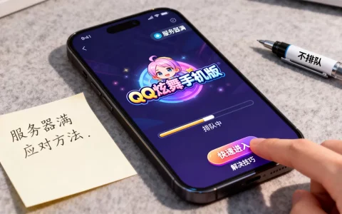 QQ炫舞手机版服务器满了怎么办，怎么快速进入游戏不排队？