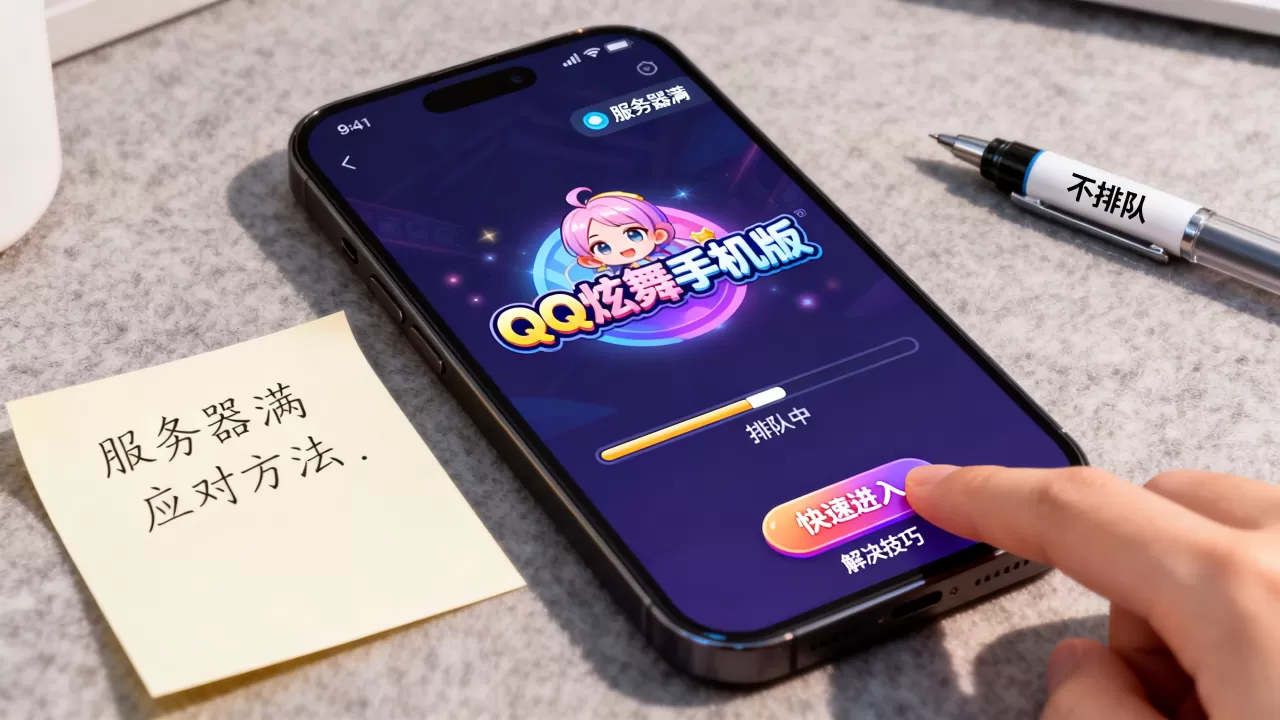 QQ炫舞手机版服务器满了怎么办,怎么快速进入游戏不排队? QQ炫舞手机版服务器满了怎么办,怎么快速进入游戏不排队?