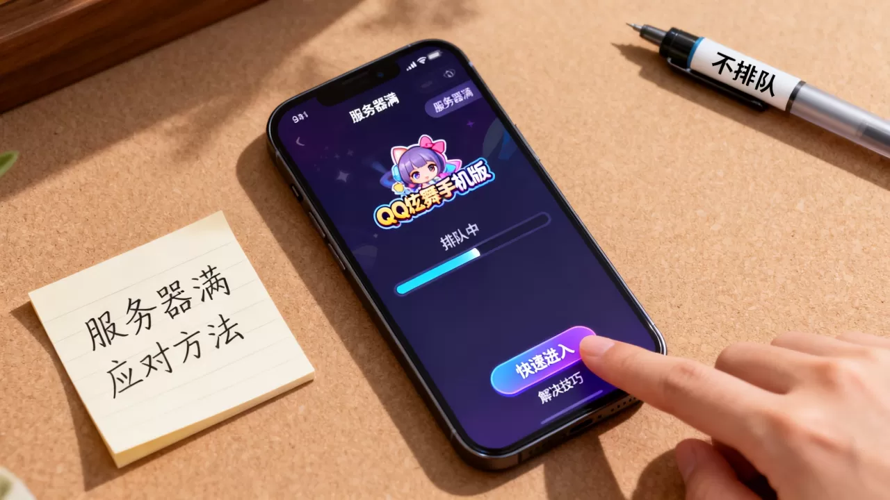 QQ炫舞手机版服务器满了怎么办,怎么快速进入游戏不排队? QQ炫舞手机版服务器满了怎么办,怎么快速进入游戏不排队?