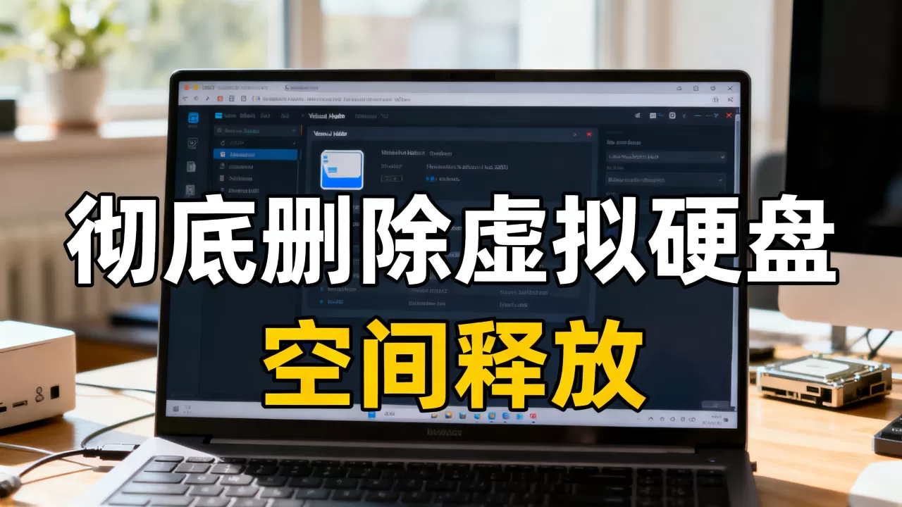 虚拟机如何彻底删除虚拟硬盘而不留残留?,空间不释放怎么办 虚拟机如何彻底删除虚拟硬盘而不留残留?,空间不释放怎么办