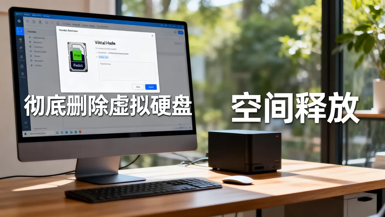 虚拟机如何彻底删除虚拟硬盘而不留残留?,空间不释放怎么办 虚拟机如何彻底删除虚拟硬盘而不留残留?,空间不释放怎么办