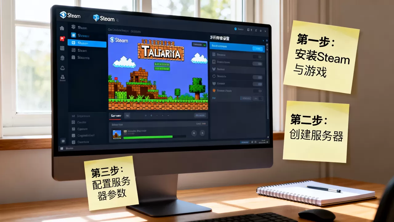 Steam版泰拉瑞亚如何开服务器?开服步骤有哪些? Steam版泰拉瑞亚如何开服务器?开服步骤有哪些?