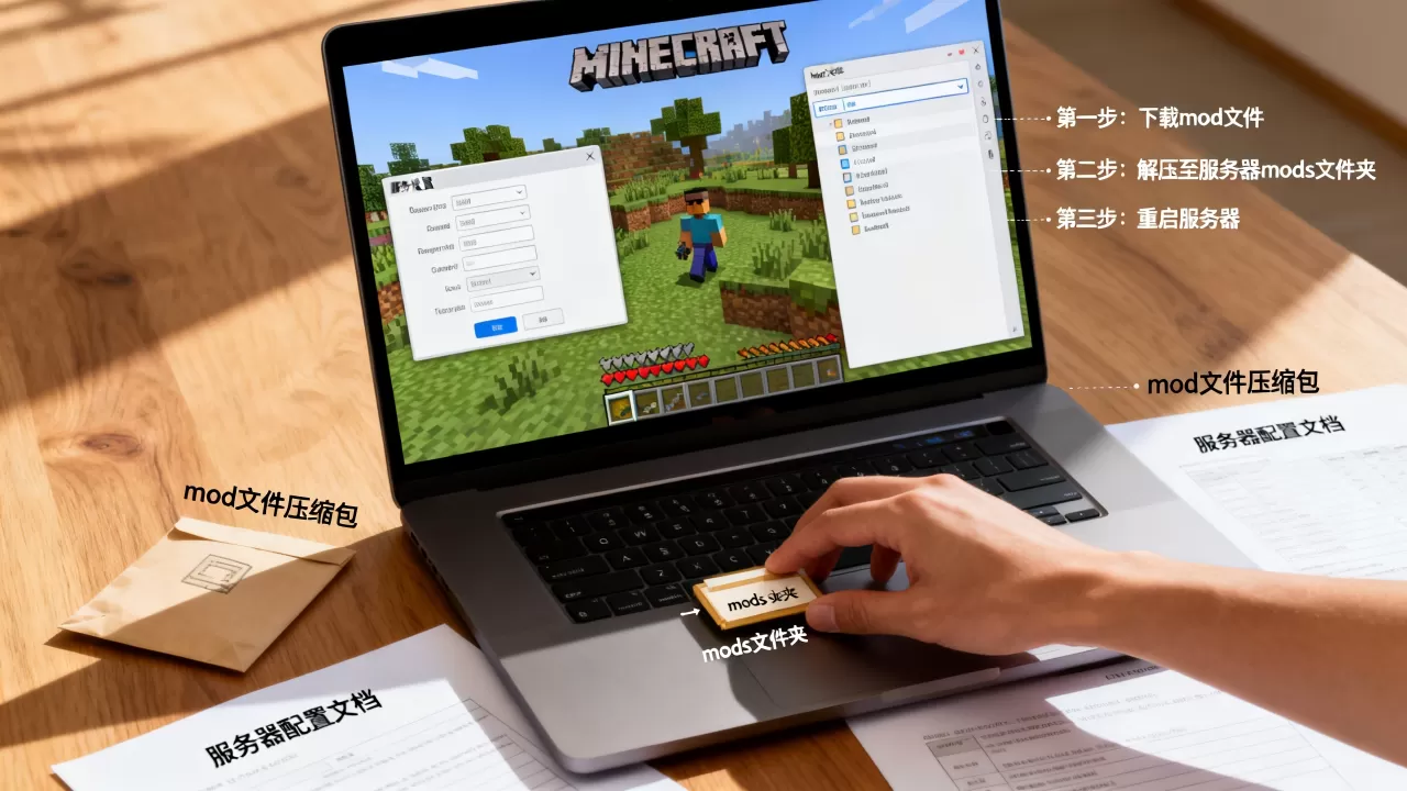我的世界服务器嗨皮咳嗽怎么加mod,具体步骤是什么 我的世界服务器嗨皮咳嗽怎么加mod,具体步骤是什么