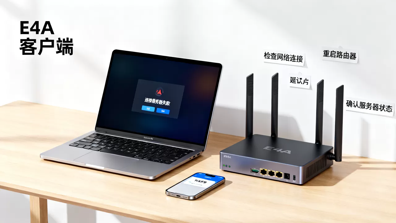 E4A客户为何连接不上服务器,服务器连接失败怎么解决? E4A客户为何连接不上服务器,服务器连接失败怎么解决?