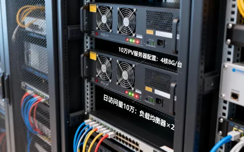 10万PV需要多少台服务器，日访问量10万需要什么配置？