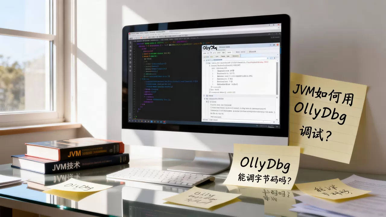 JVM如何用OllyDbg调试?OllyDbg能调字节码吗? JVM如何用OllyDbg调试?OllyDbg能调字节码吗?