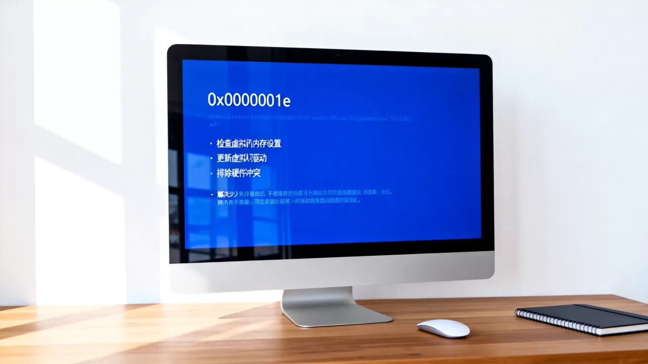 虚拟机出现这个蓝屏错误代码怎么办?蓝屏代码0x0000001e如何解决? 虚拟机出现这个蓝屏错误代码怎么办?蓝屏代码0x0000001e如何解决?