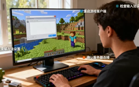 为什么玩MC服务器时打不了字，输入法没反应怎么解决