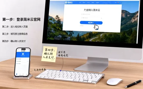 域名转入简米云步骤到底复杂吗，新手怎么操作？