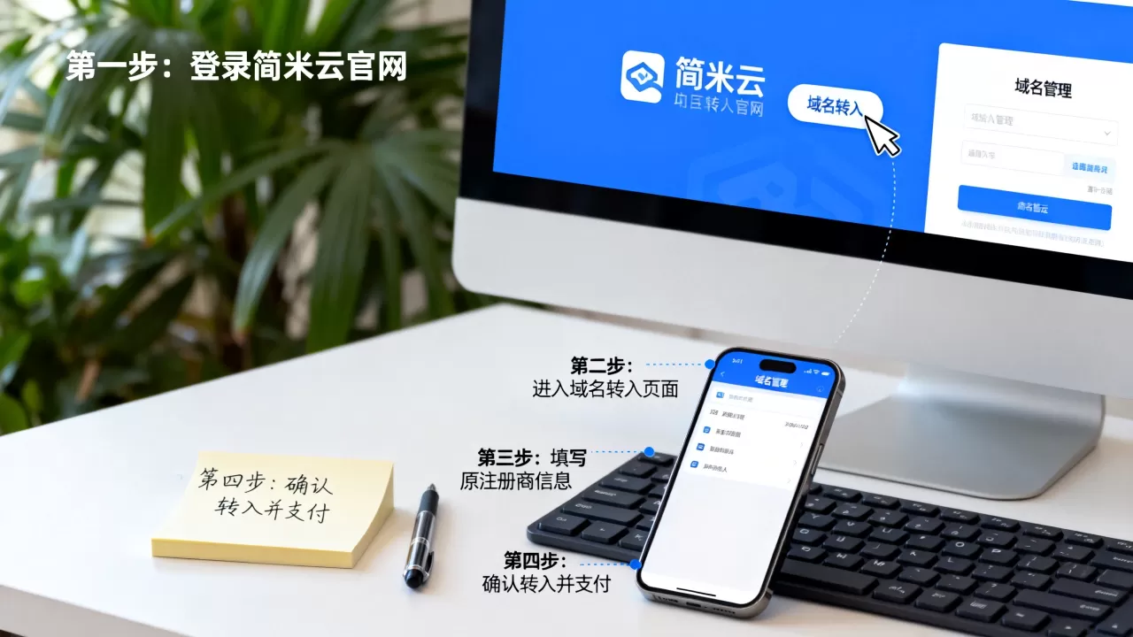 域名转入简米云步骤到底复杂吗,新手怎么操作? 域名转入简米云步骤到底复杂吗,新手怎么操作?