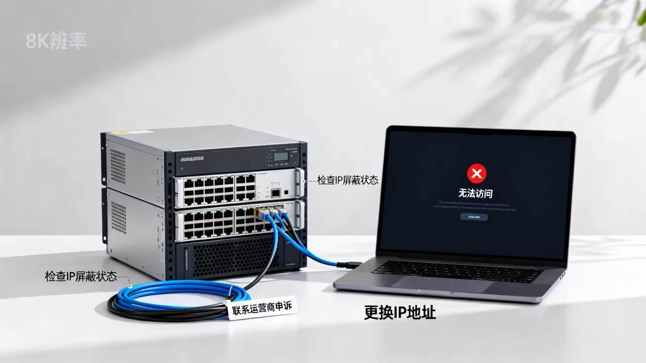 服务器IP被运营商屏蔽了怎么办?,如何解决网站无法访问? 服务器IP被运营商屏蔽了怎么办?,如何解决网站无法访问?
