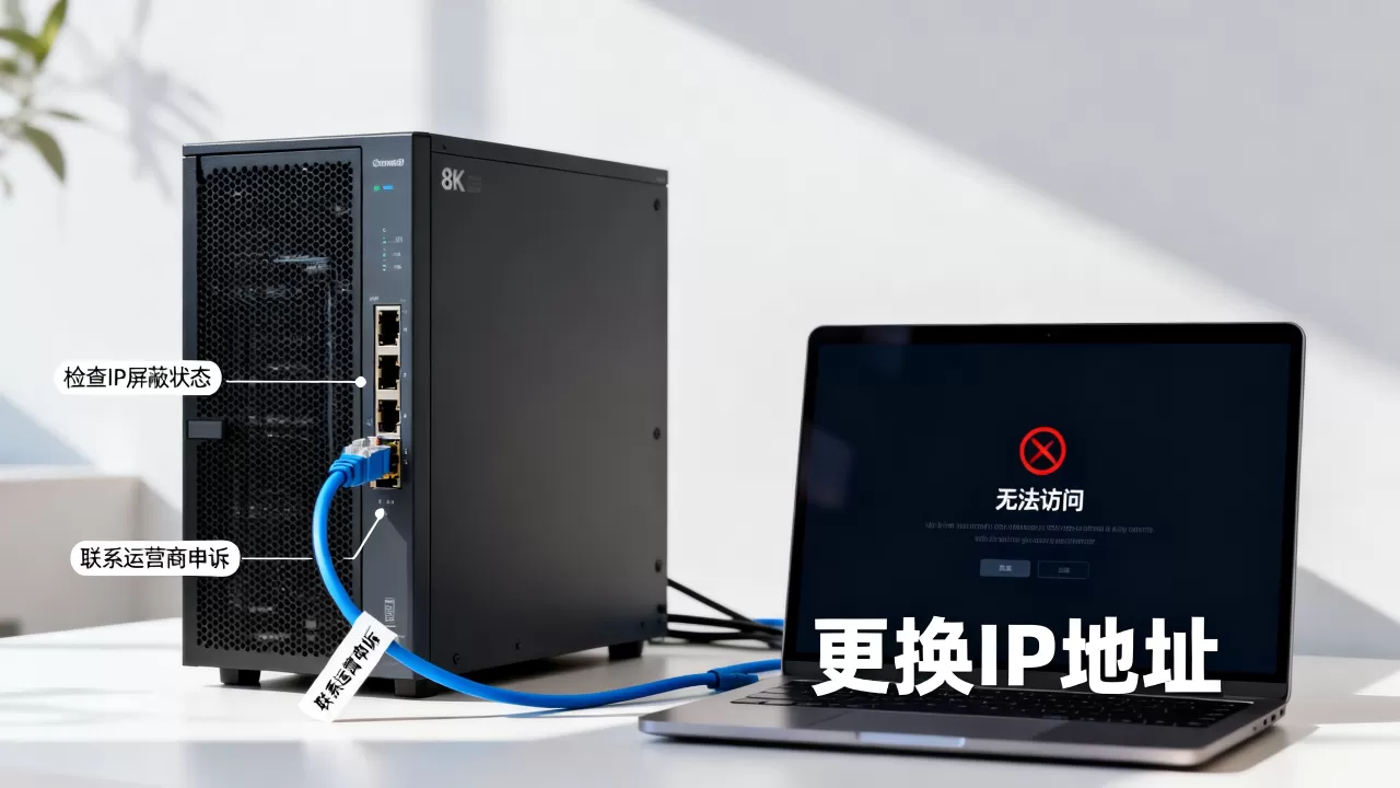 服务器IP被运营商屏蔽了怎么办?,如何解决网站无法访问? 服务器IP被运营商屏蔽了怎么办?,如何解决网站无法访问?