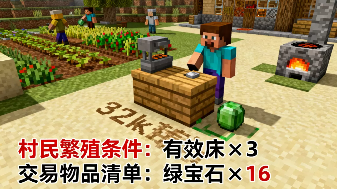 我的世界服务器如何获得32k村民,有什么用? 我的世界服务器如何获得32k村民,有什么用?