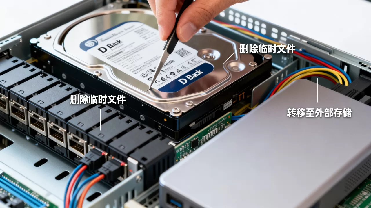 服务器D盘满了怎么清理,如何释放磁盘空间 服务器D盘满了怎么清理,如何释放磁盘空间