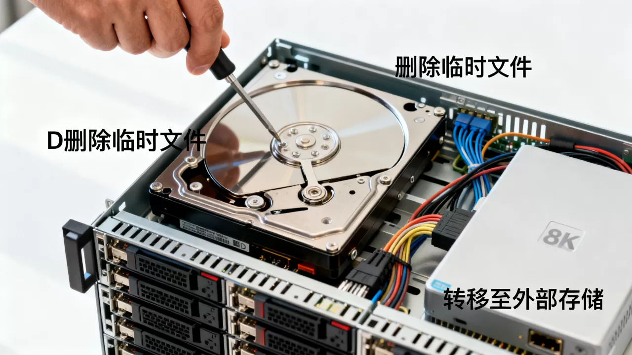 服务器D盘满了怎么清理,如何释放磁盘空间 服务器D盘满了怎么清理,如何释放磁盘空间