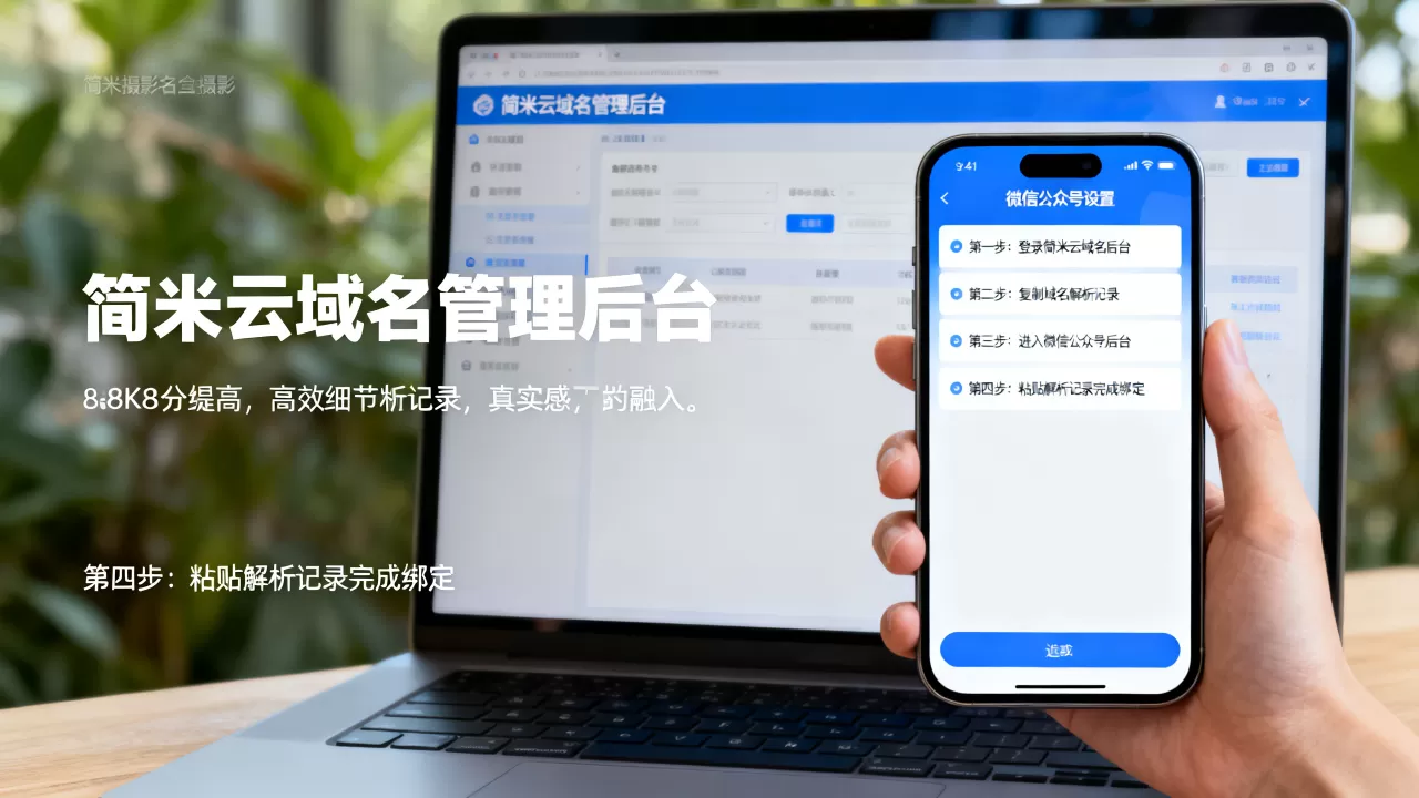 简米云域名微信公众号怎么绑定?域名绑定步骤详解 简米云域名微信公众号怎么绑定?域名绑定步骤详解