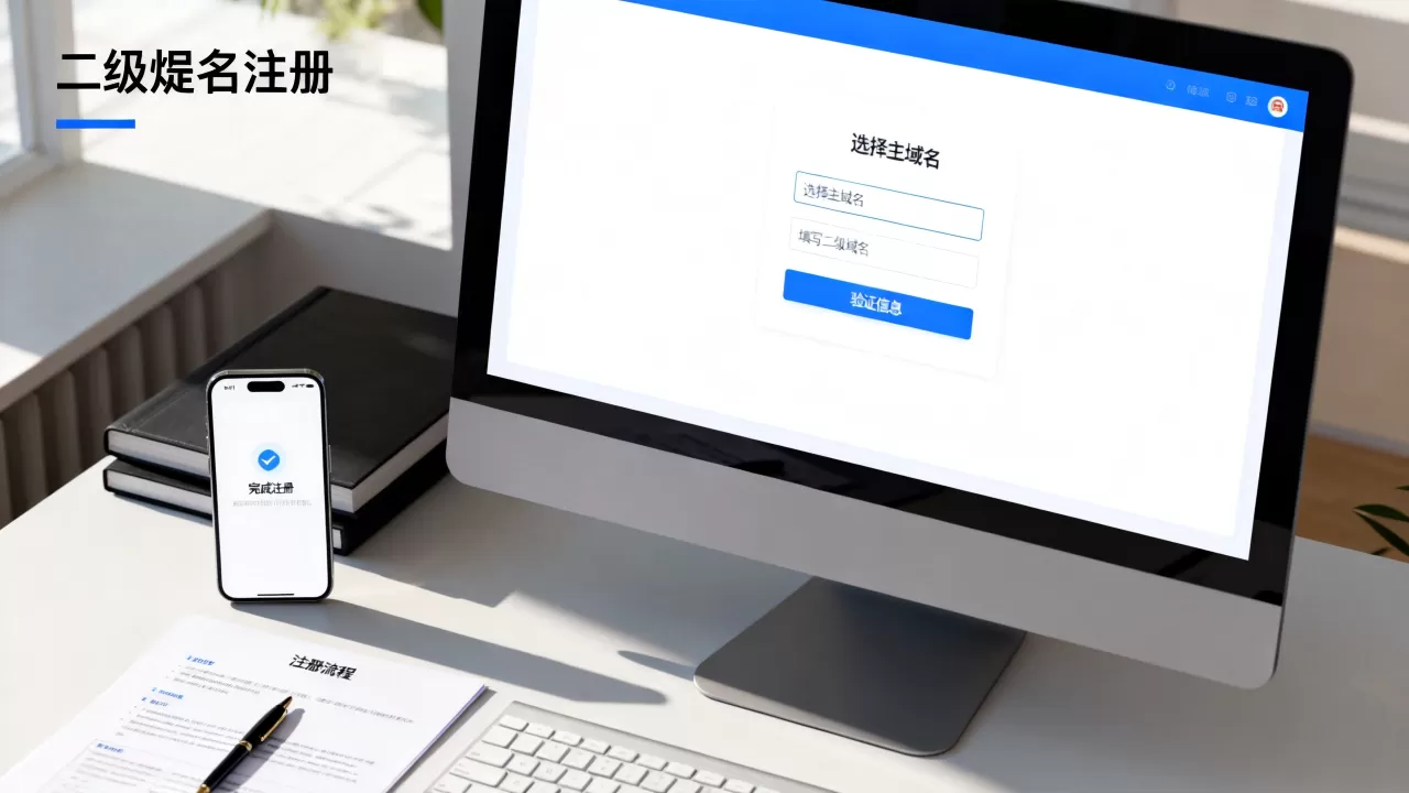 二级域名怎么注册?新手详细步骤教程来了!,二级域名注册流程是什么? 二级域名怎么注册?新手详细步骤教程来了!,二级域名注册流程是什么?