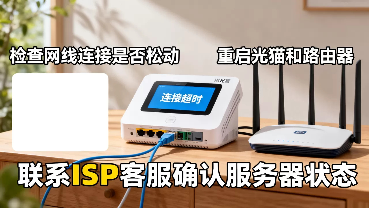 光猫连isp服务器超时咋回事,如何解决? 光猫连isp服务器超时咋回事,如何解决?