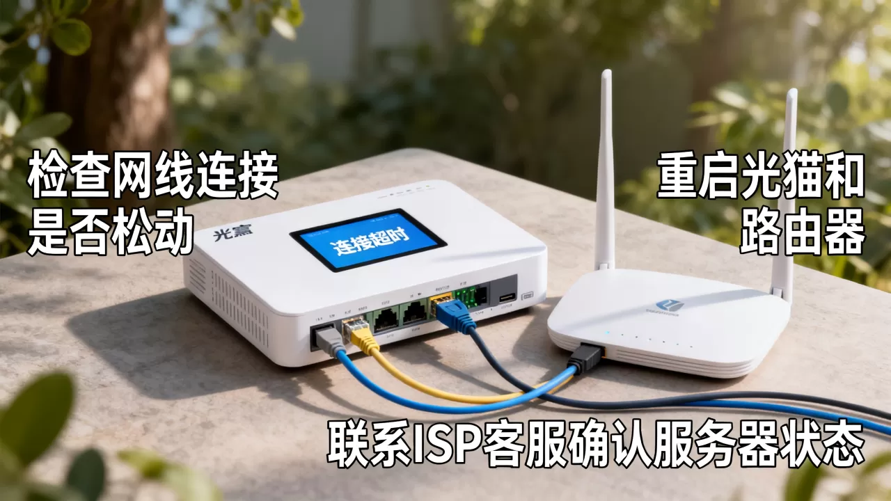 光猫连isp服务器超时咋回事,如何解决? 光猫连isp服务器超时咋回事,如何解决?