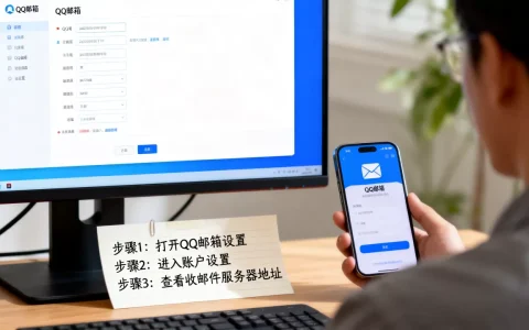 qq邮箱收邮件服务器地址怎么看？,设置步骤有哪些？