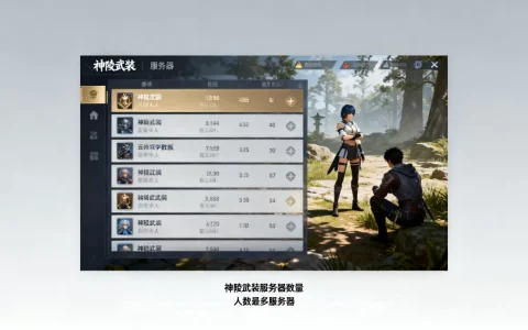 神陵武装一共有多少个服务器，神陵武装哪个服务器人最多？