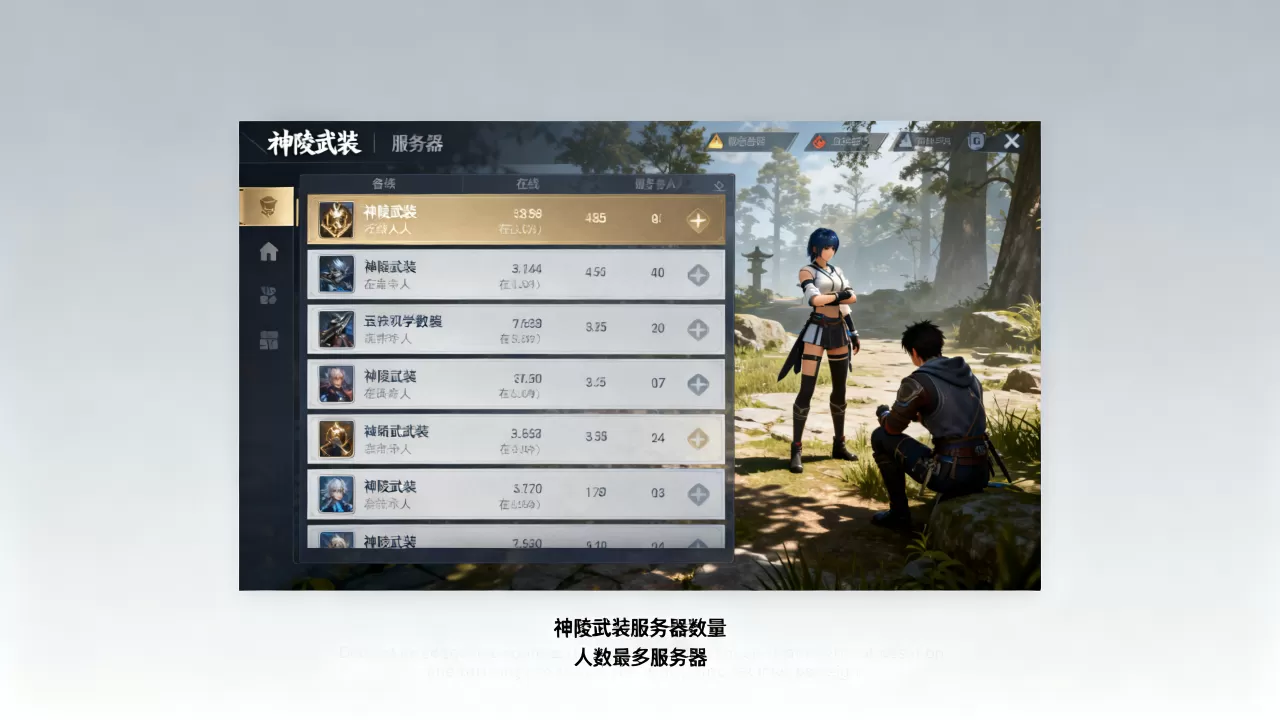 神陵武装一共有多少个服务器,神陵武装哪个服务器人最多? 神陵武装一共有多少个服务器,神陵武装哪个服务器人最多?