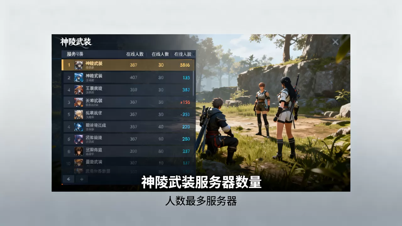 神陵武装一共有多少个服务器,神陵武装哪个服务器人最多? 神陵武装一共有多少个服务器,神陵武装哪个服务器人最多?