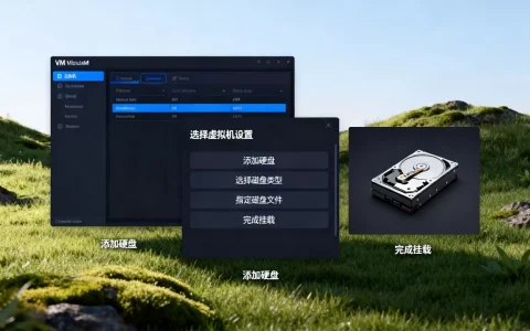 vm虚拟机如何挂载硬盘？新手操作步骤详解，虚拟机硬盘挂载教程