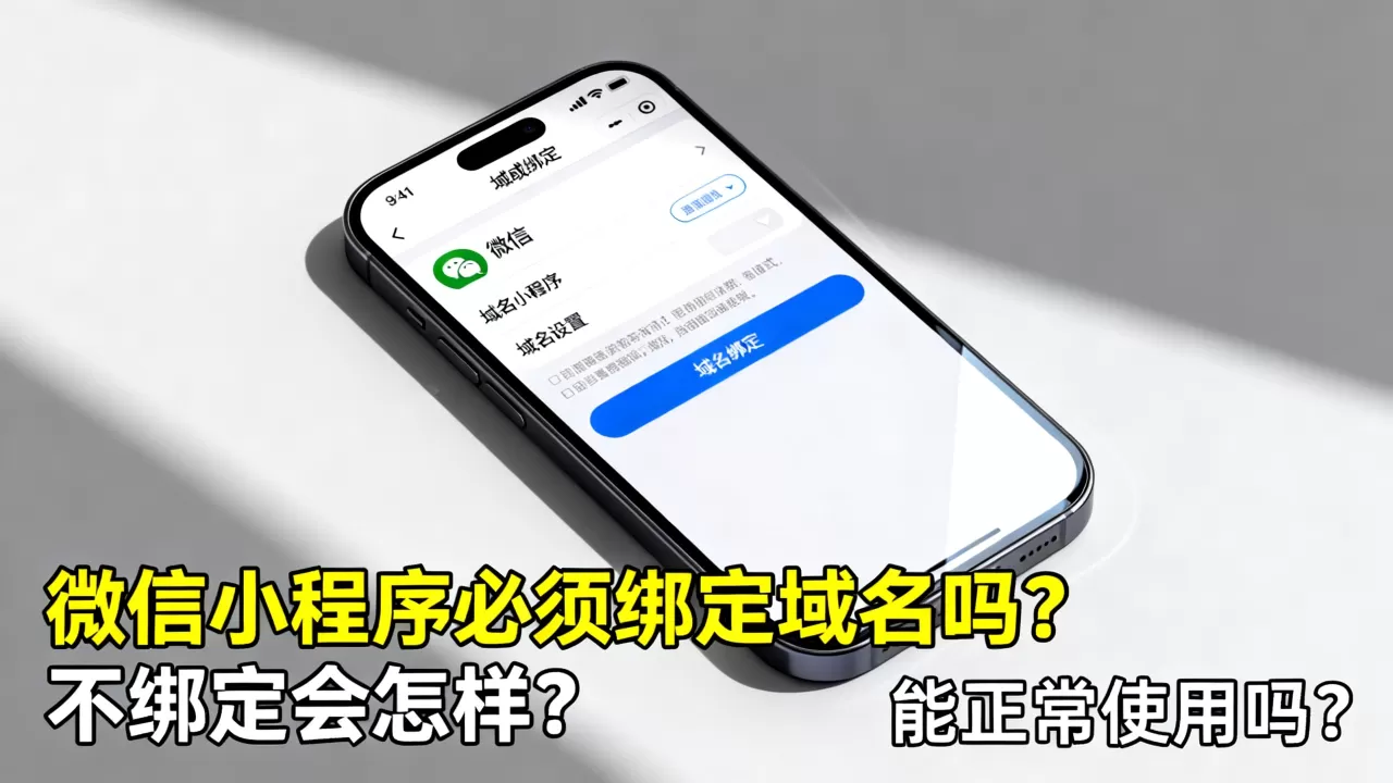 微信小程序必须绑定域名吗?不绑定会怎样,小程序不绑定域名能正常使用吗? 微信小程序必须绑定域名吗?不绑定会怎样,小程序不绑定域名能正常使用吗?